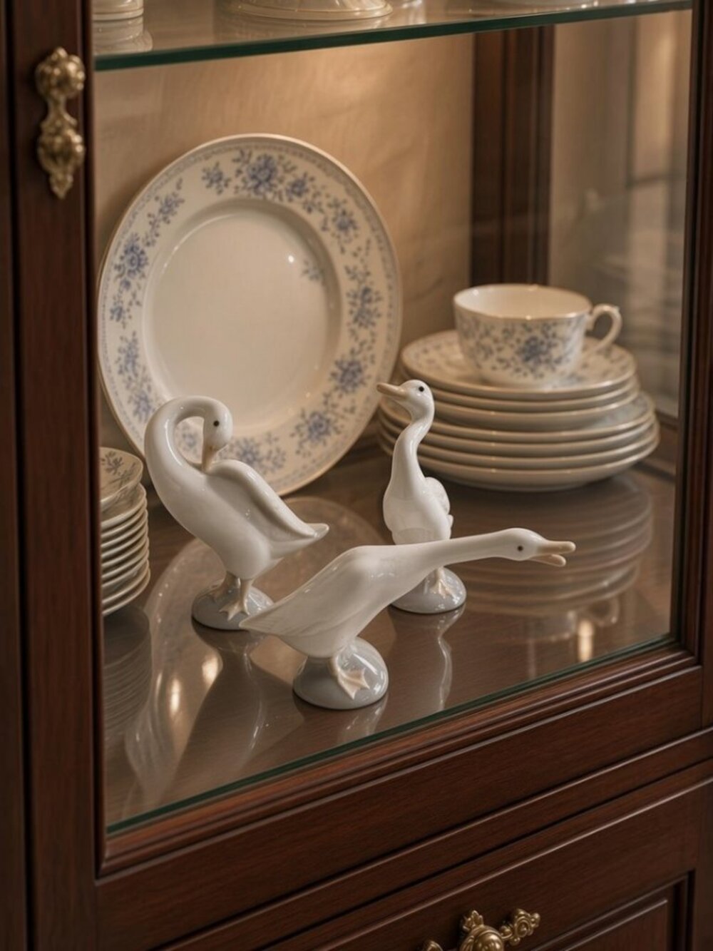 Vintage Lladró porcelain "Little Duck" Trio, sculpted by Fulgencio García